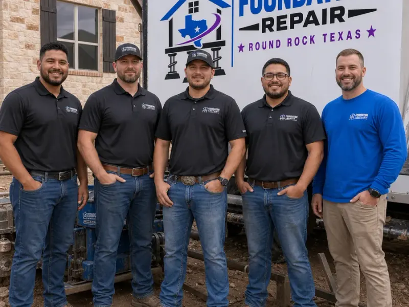 Foundation repair team in Round Rock, Texas
